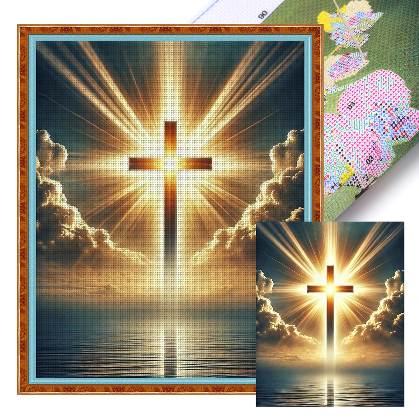 Still Life Full 11CT DIY Stamped Needlework Embroidery Kit 15.75x19.69inch