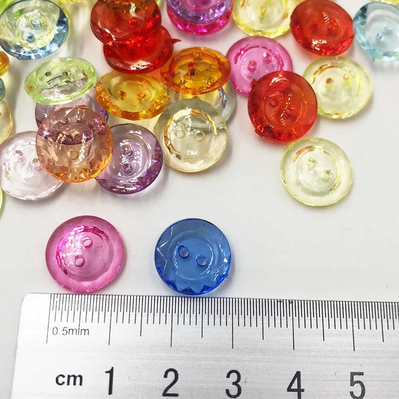 50/100PCS New Style 2 Hole Plastic Buttons