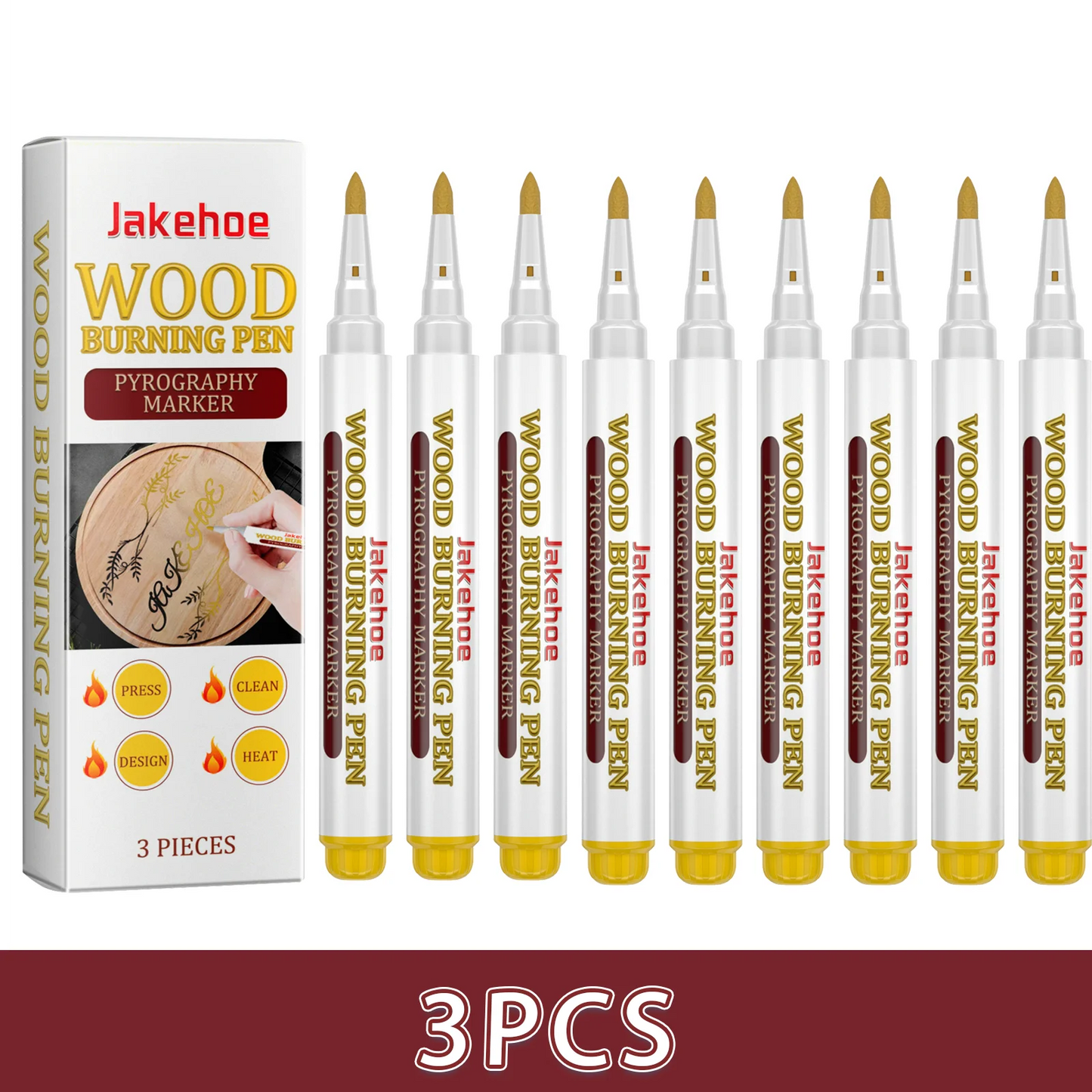 Wooden Burning Marker Pens
