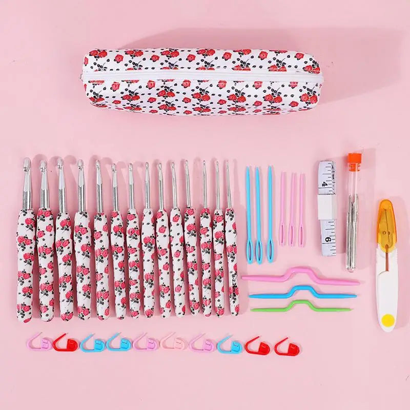 Crochet Hooks Set Of 14X Crochet Hook Needle For Beginners With Case