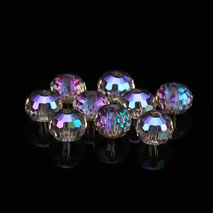 6mm 8mm Austria Crystal Beads 96 Faceted Round Loose Spacer Beads