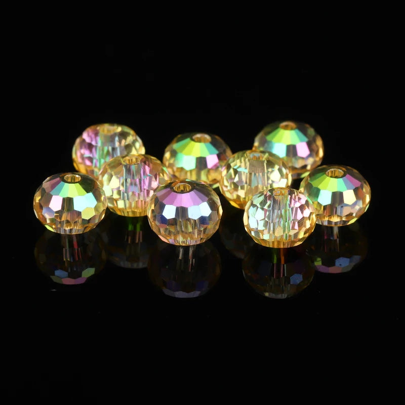 6mm 8mm Austria Crystal Beads 96 Faceted Round Loose Spacer Beads