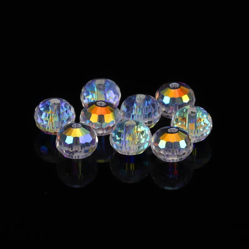 6mm 8mm Austria Crystal Beads 96 Faceted Round Loose Spacer Beads