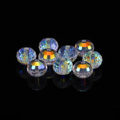 6mm 8mm Austria Crystal Beads 96 Faceted Round Loose Spacer Beads