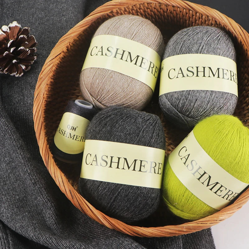 QJH 50+20g Cashmere Yarn for Knitting