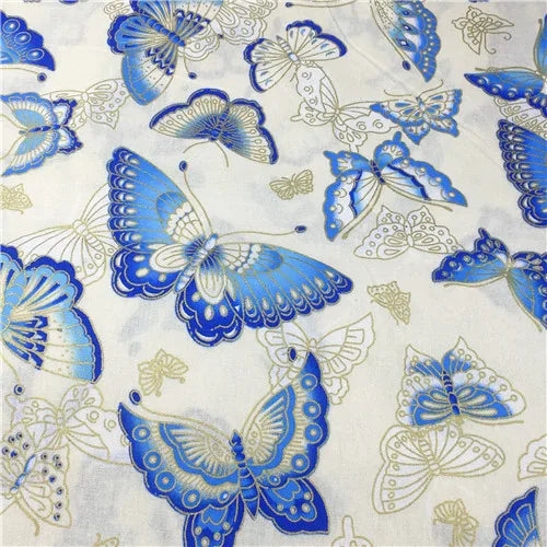 Bronzed Flower Pattern Fabric