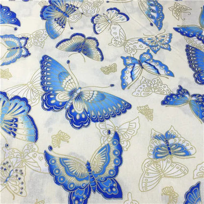 Bronzed Flower Pattern Fabric