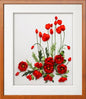 Red poppy flower Ribbon embroidery kit