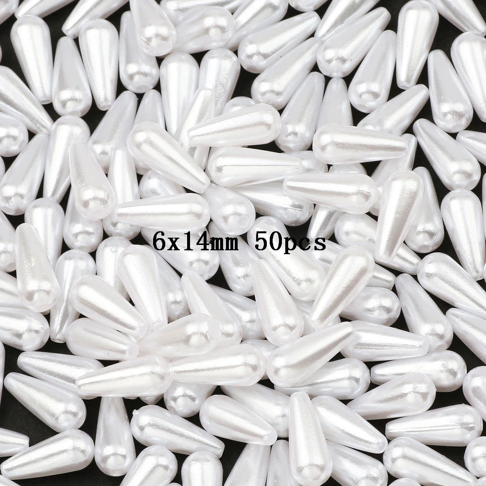Cheap Accessories Mixed Water Droplets Shape Imitation Pearls