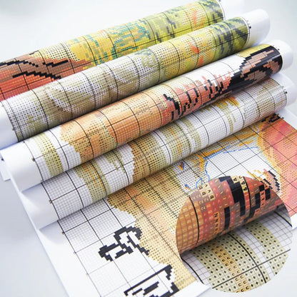 Warm Tea In Winter Patterns Counted Cross Stitch Set DIY 11CT 14CT 16CT Stamped