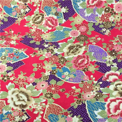 Bronzed Flower Pattern Fabric