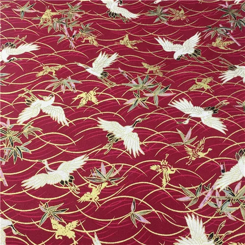 Bronzed Flower Pattern Fabric