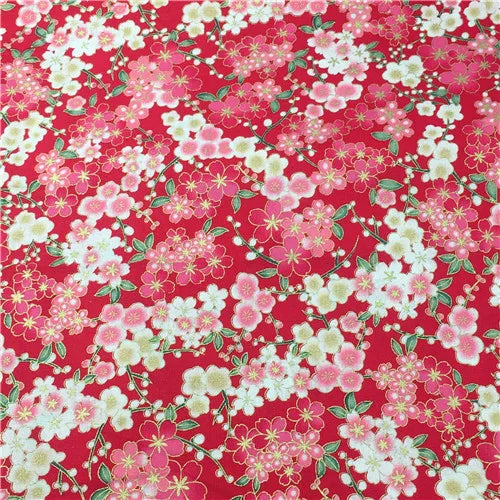 Bronzed Flower Pattern Fabric