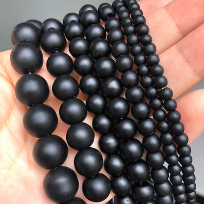 Natural Stone Dark Blue Chalcedony Jades Beads Round Loose Spacer Beads