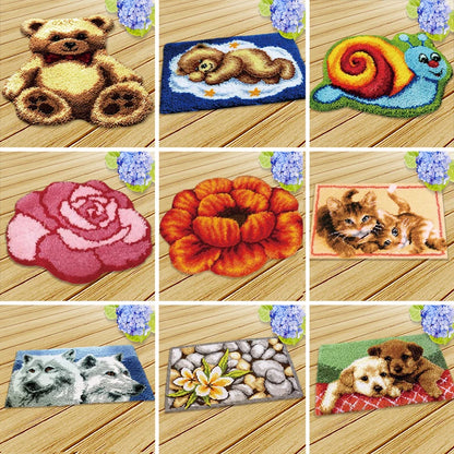 Cartoon Animal Cushion Latch Hook