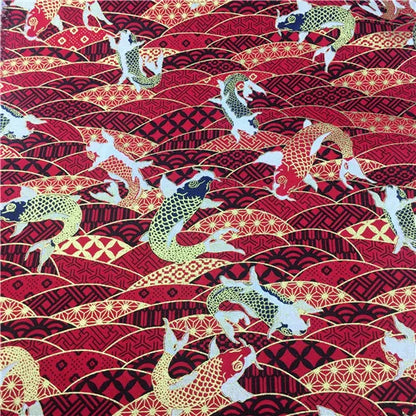 Bronzed Flower Pattern Fabric