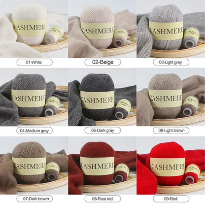 QJH 50+20g Cashmere Yarn for Knitting