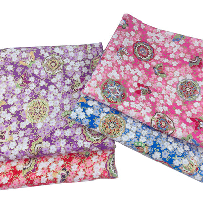 Bronzed Flower Pattern Fabric