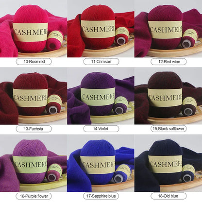 QJH 50+20g Cashmere Yarn for Knitting