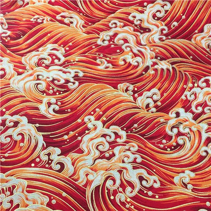 Bronzed Flower Pattern Fabric