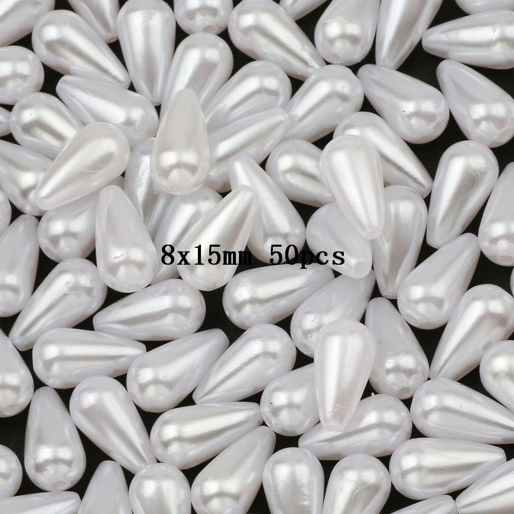 Cheap Accessories Mixed Water Droplets Shape Imitation Pearls