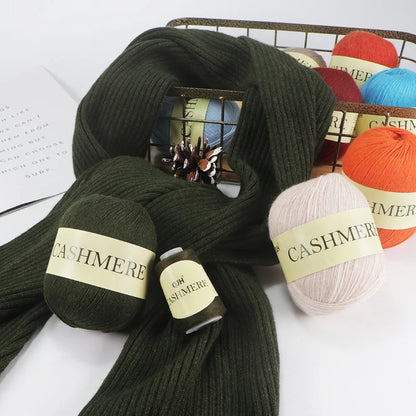 QJH 50+20g Cashmere Yarn for Knitting