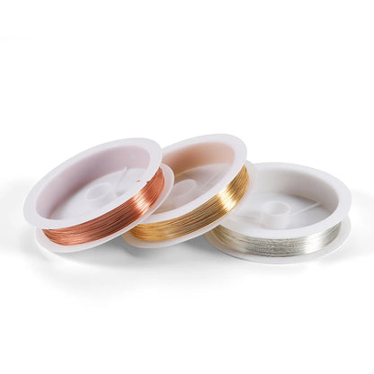 1Roll Gold Color Copper Wire 0.2/0.3/0.4/0.5/0.6/0.7/0.8/1.0mm