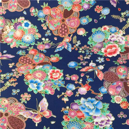 Bronzed Flower Pattern Fabric