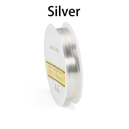 1Roll Gold Color Copper Wire 0.2/0.3/0.4/0.5/0.6/0.7/0.8/1.0mm