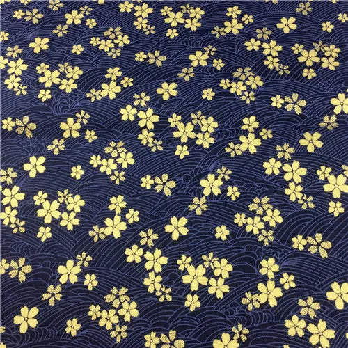 Bronzed Flower Pattern Fabric