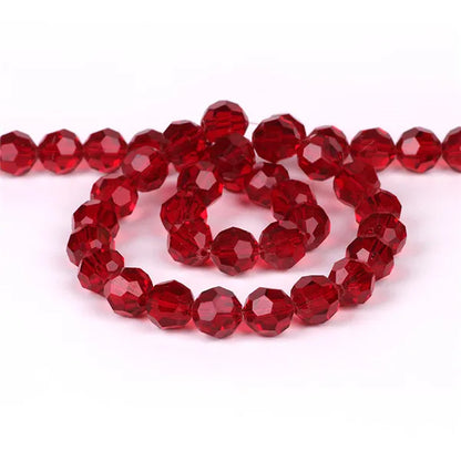 32Facets Round Ball 2mm 3mm 4mm 6mm 8mm 10mm 12mm 14mm Faceted Crystal Glass Loose Spacer