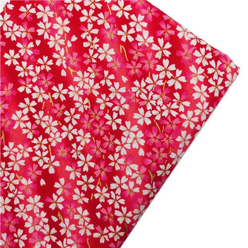 Japanese Style Kimono Bronzed Cotton Fabric