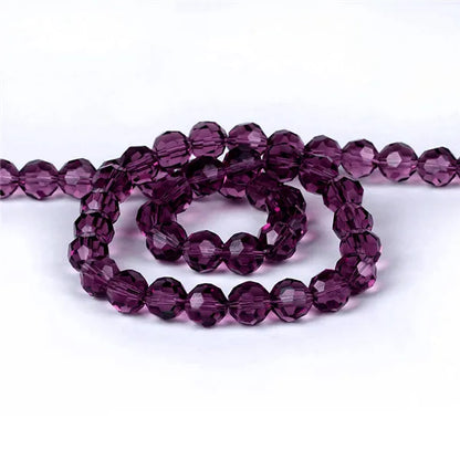 32Facets Round Ball 2mm 3mm 4mm 6mm 8mm 10mm 12mm 14mm Faceted Crystal Glass Loose Spacer