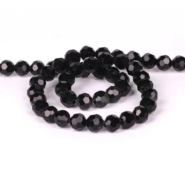 32Facets Round Ball 2mm 3mm 4mm 6mm 8mm 10mm 12mm 14mm Faceted Crystal Glass Loose Spacer