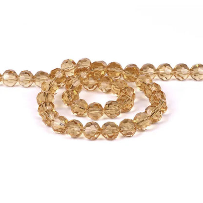 32Facets Round Ball 2mm 3mm 4mm 6mm 8mm 10mm 12mm 14mm Faceted Crystal Glass Loose Spacer