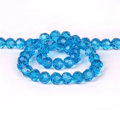 32Facets Round Ball 2mm 3mm 4mm 6mm 8mm 10mm 12mm 14mm Faceted Crystal Glass Loose Spacer