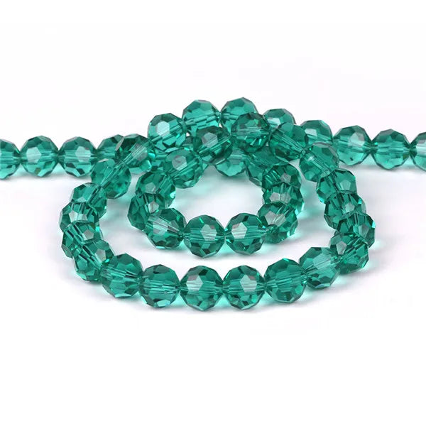 32Facets Round Ball 2mm 3mm 4mm 6mm 8mm 10mm 12mm 14mm Faceted Crystal Glass Loose Spacer