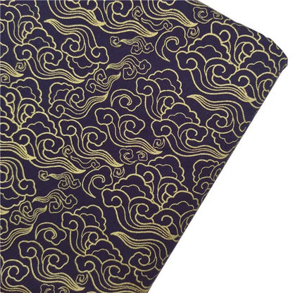 Japanese Style Kimono Bronzed Cotton Fabric