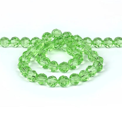 32Facets Round Ball 2mm 3mm 4mm 6mm 8mm 10mm 12mm 14mm Faceted Crystal Glass Loose Spacer
