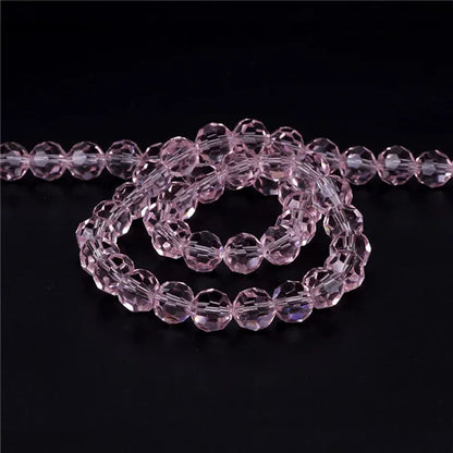 32Facets Round Ball 2mm 3mm 4mm 6mm 8mm 10mm 12mm 14mm Faceted Crystal Glass Loose Spacer