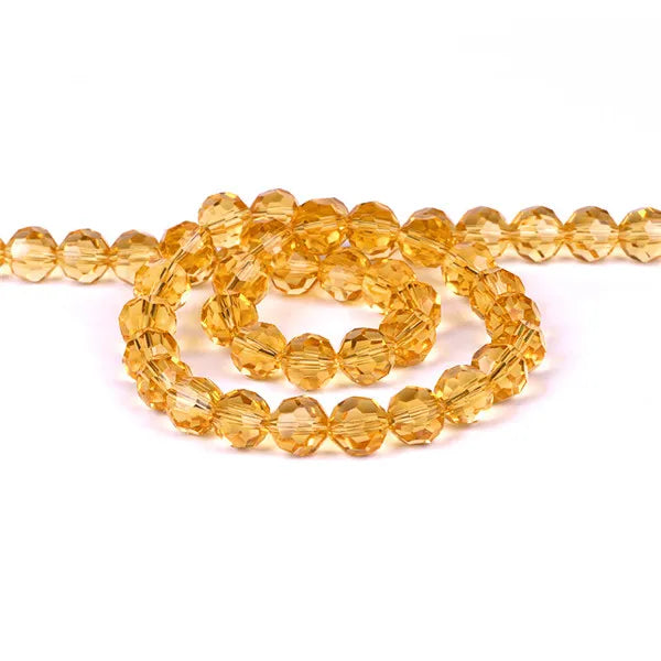 32Facets Round Ball 2mm 3mm 4mm 6mm 8mm 10mm 12mm 14mm Faceted Crystal Glass Loose Spacer