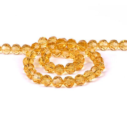 32Facets Round Ball 2mm 3mm 4mm 6mm 8mm 10mm 12mm 14mm Faceted Crystal Glass Loose Spacer