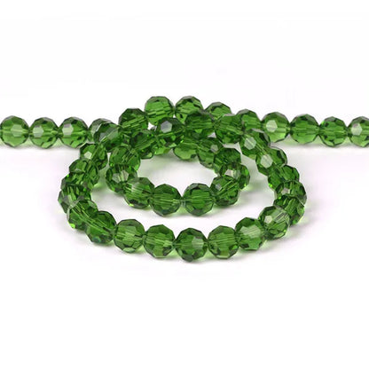 32Facets Round Ball 2mm 3mm 4mm 6mm 8mm 10mm 12mm 14mm Faceted Crystal Glass Loose Spacer