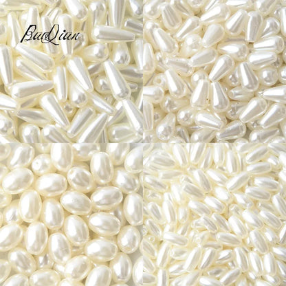 Cheap Accessories Mixed Water Droplets Shape Imitation Pearls