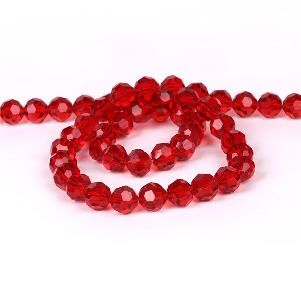 32Facets Round Ball 2mm 3mm 4mm 6mm 8mm 10mm 12mm 14mm Faceted Crystal Glass Loose Spacer