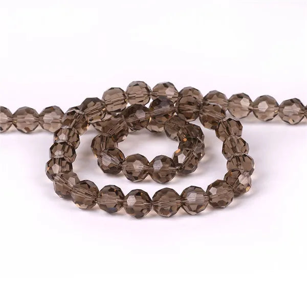 32Facets Round Ball 2mm 3mm 4mm 6mm 8mm 10mm 12mm 14mm Faceted Crystal Glass Loose Spacer