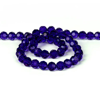 32Facets Round Ball 2mm 3mm 4mm 6mm 8mm 10mm 12mm 14mm Faceted Crystal Glass Loose Spacer