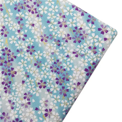 Japanese Style Kimono Bronzed Cotton Fabric