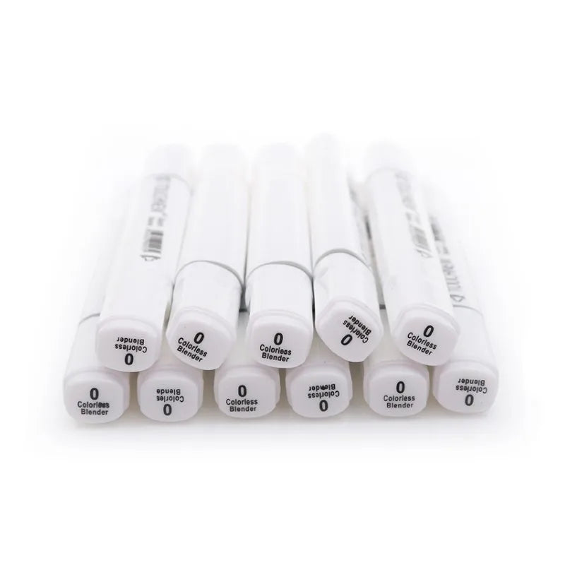 TOUCHNEW 0# Colorless Blender Marker Double-headed Alcohol Based Ink Sketch Markers Set for Artist Manga Painting Supplies