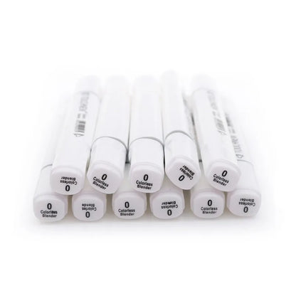 TOUCHNEW 0# Colorless Blender Marker Double-headed Alcohol Based Ink Sketch Markers Set for Artist Manga Painting Supplies